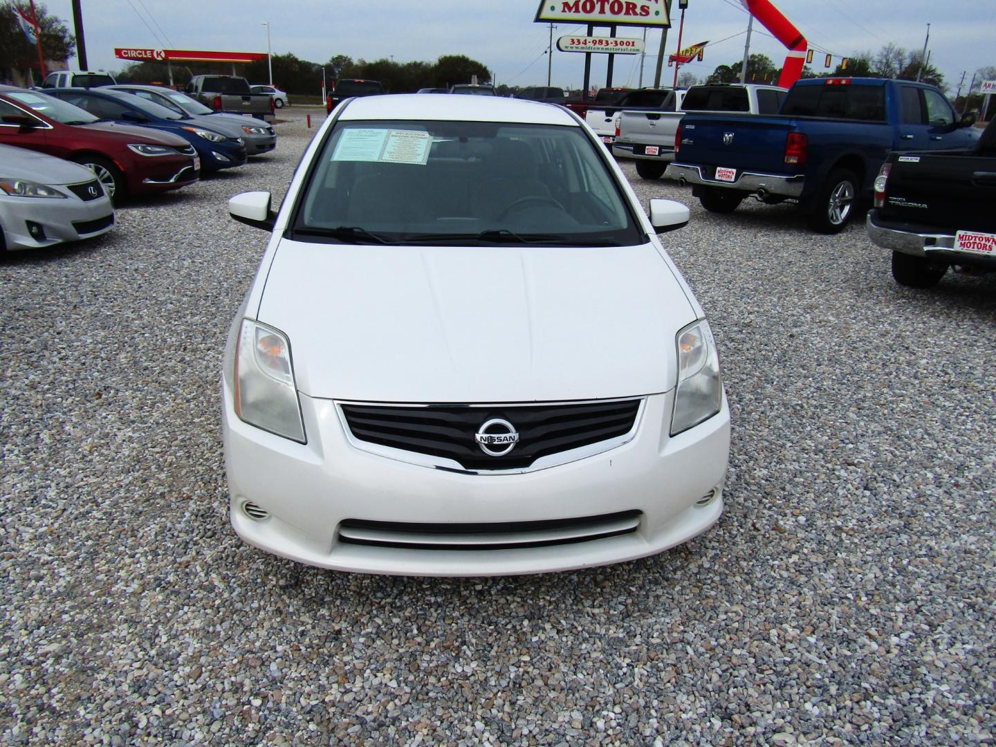 2012 WHITE /Gray Nissan Sentra (3N1AB6APXCL) , located at 15016 S Hwy 231, Midland City, AL, 36350, (334) 983-3001, 31.306210, -85.495277 - Photo#1